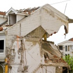 בית פרטי שנפגע מרעידת אדמה